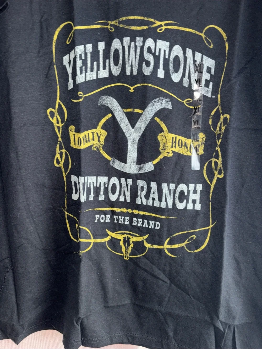 Yellowstone Dutton Ranch Short Sleeve Tee - Black - Picture 5 of 6